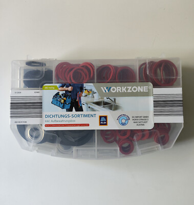 WORKZONE Dichtungs-Sortiment 383 teilig inkl. Aufbewahrungsbox