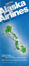 Alaska Airlines system timetable 6/1/82 [2093] Buy 4+ save 50%