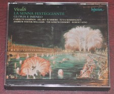 Vivaldi - La Senna Festeggiante, Robert King Hyperion CDA67361/2 2 CD set