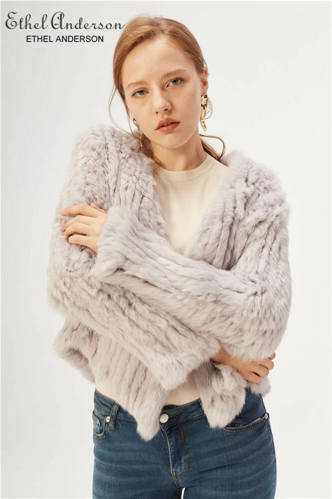 Rabbit fur hotsell jacket ebay