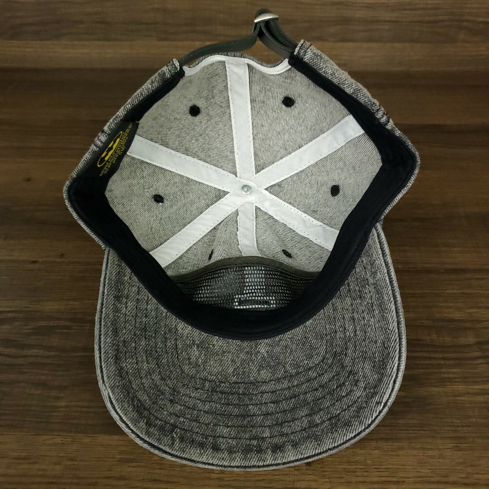 Batman DC Comics Dad Hat Strapback Cap Black Acid Wash Denim Lapel Pin ...
