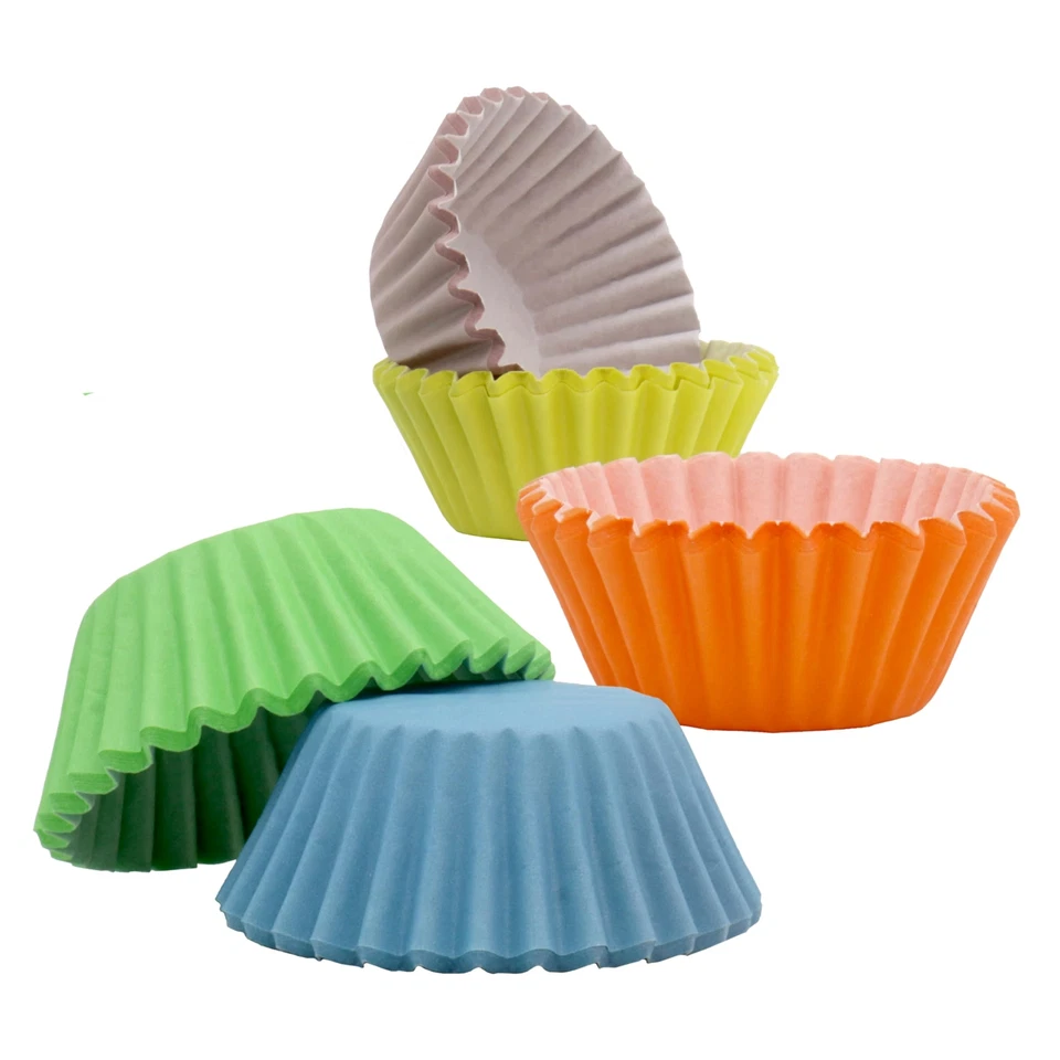 - Caissettes à Cupcakes en Papier Pastel Miniatures Lot de 100 - Photo 4/4