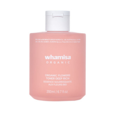 Whamisa Organic Flower Deep Rich Essence Toner 200ml 97,4% Organic K-BEAUTY