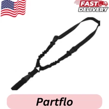 Single 1 Point Rifle Sling QD Buckle Gun Strap Adjustable Tactical Airsoft Hunt