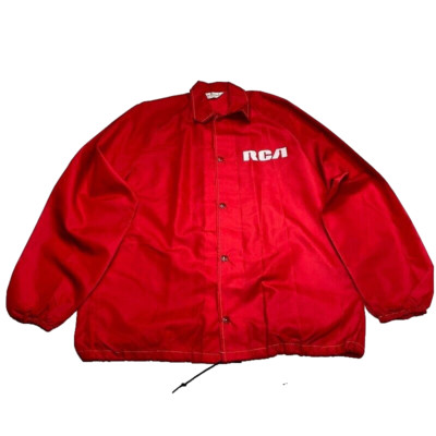 VTG RCA Victor Record Label Snap Jacket M Duckster Sportswear Radio Music 1960s