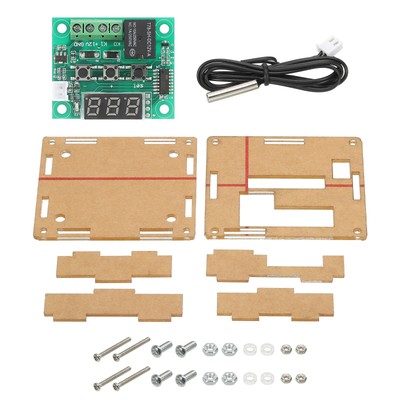 6 Pack XH-W1209 10A DC 12V Digital LED Temperature Controller Clear Case Red