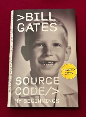 Bill Gates Quellcode My Beginnings USA Version SIGNIERT AUF BUCH