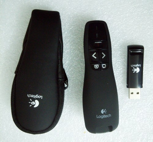 Original New For Logitech Wireless Presenter R400 Red Laser Pointer USB Receiver - Picture 2 of 3