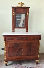 COMMODE BOUDOIR. D'ACAJOU. STYLE DIRECTOIRE. PLATEAU EN MARBRE. XVIIIE-XIXE