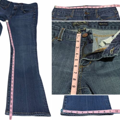 Seven 7 Womens “Bootcut” Jeans Sz: 34 (Actual 32x31) Mid Rise Blue Denim  Pants | eBay