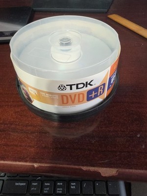 TDK Recordable 19 In Pack Left. New DVD-R Discs 4X 4.7GB 1-6Hrs 
