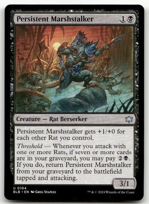 Persistent Marshstalker #104 (NM) Bloomburrow BLB Magic MTG