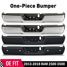 1-piece Rear Bumper Face Bar For 2013-2018 Ram 2500 3500 W Or Wo Sensor Holes