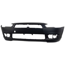 Front Bumper Cover For 2008-2015 Mitsubishi Lancer Primed With Fog Light Holes