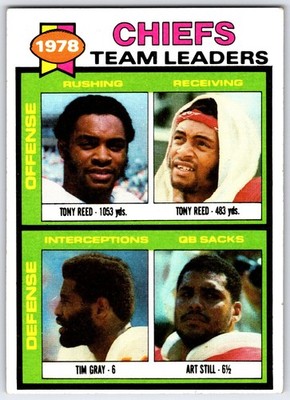 1979 Topps #207 - Chiefs Team Ldrs (T. Reed, T. Reed, T. Gray, A. Still) (EX)