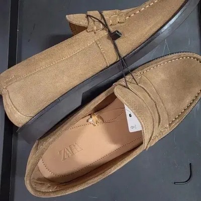 Zara Suede Loafers Brown Brand New Official | eBay display picture 1