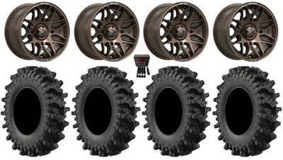 MSA Radar 16'' Wheels Matte Bronze 30'' MotoSlayer Tires Polaris Sportsman