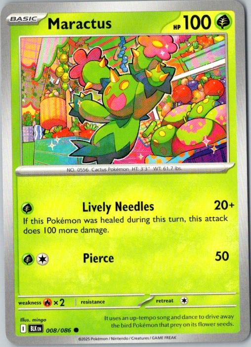 Maractus Black Bolt Pokémon TCG