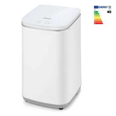 HAVA Mini Waschmaschine 3kg Vollautomatisch Camping Tragbar Kompakt Toplader NEU