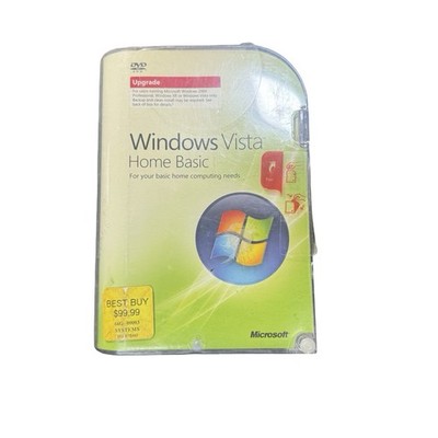 Microsoft Windows Vista Home Basic Service Pack 1 upgrade 32 bit with Key