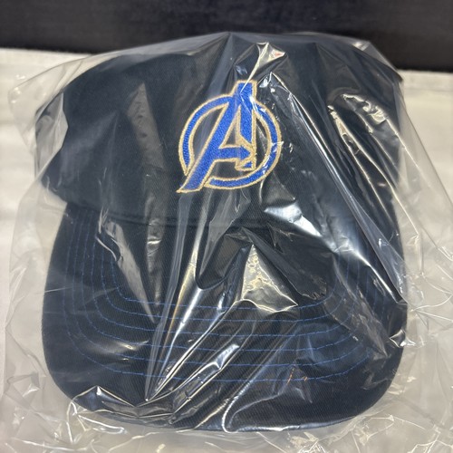 Marvel Avengers Hat Cap Youth Black Strap Back Adjustable Kids A Logo