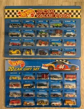 Hot Wheels 1995 And 1996 20 Car Gift Set And Value Pack Rare. 2 X 20 Cars
