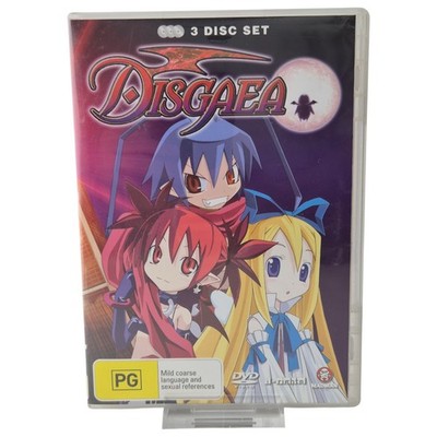 Disgaea (DVD, 2006) 3-Disc Set Complete Region 4 PAL Format Anime VGC
