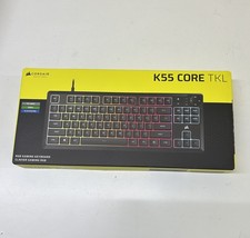 Image of Corsair K55 CORE TKL RGB Gaming Keyboard Wired PC Mac Xbox PlayStation