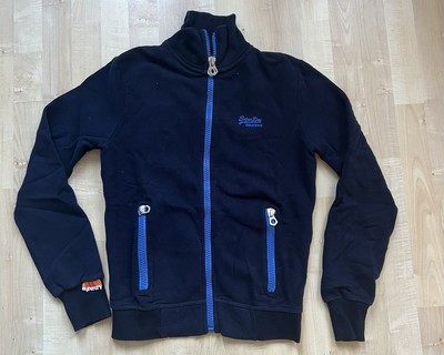 Superdry Sweater Herren Sweatpullover Sweatjacke Sweatshirt | Blau XS | Wie Neu
