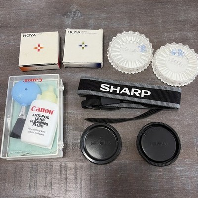 Lot of Assorted Camera Accessories Canon Hoya Tiffen Minolta