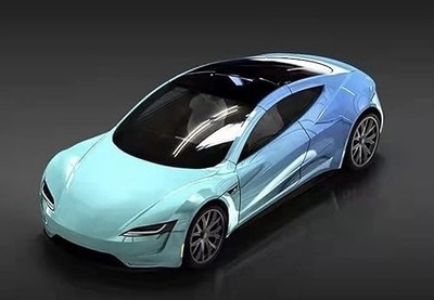 Ab 440 - Time Micro 1/64 Tesla Roadster Tesla 2017 Roadster Gradient Blue