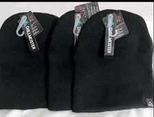 Lot Of 3 - New Essential Beanie Bundle – Black Beanies - 2 Styles - Gift Ideas!