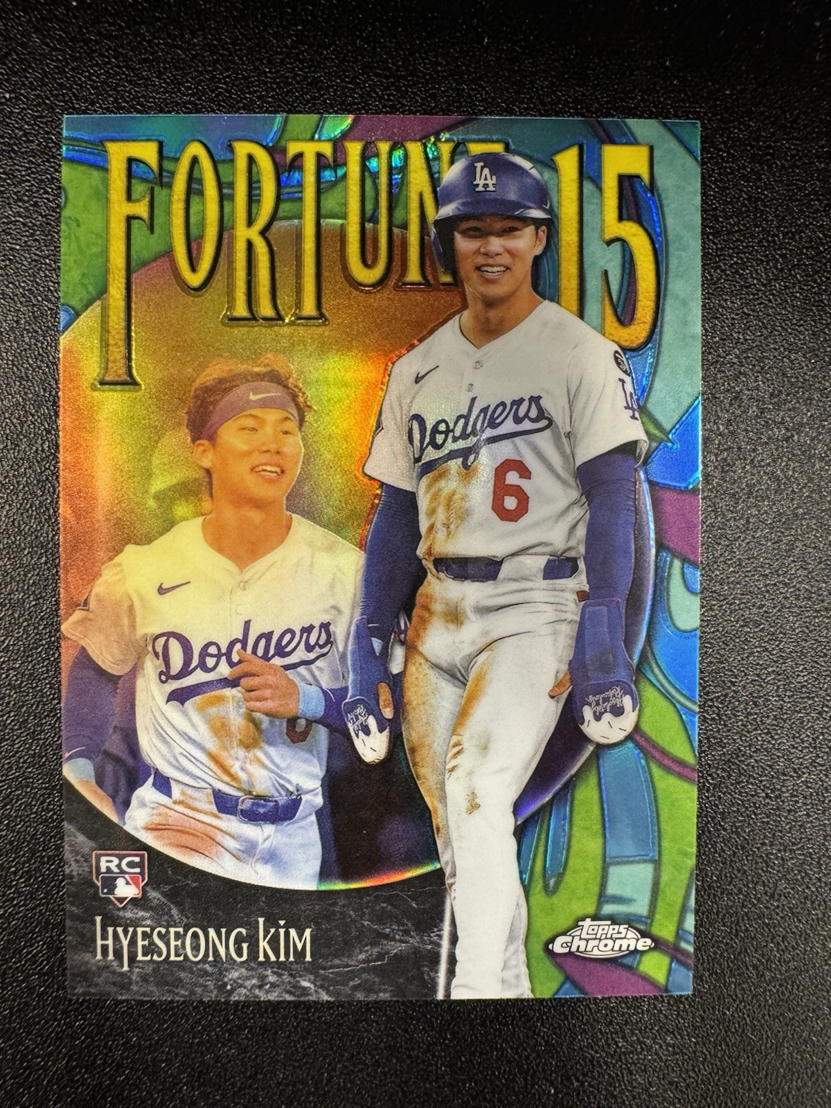2025 Topps Chrome Update Series - Fortune 15 Hyeseong Kim #F15-14 (RC)