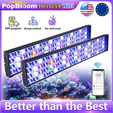 PopBloom H54 Led Aquarium Light Full Spectrum Saltwater Coral Fish Tank 60-240cm