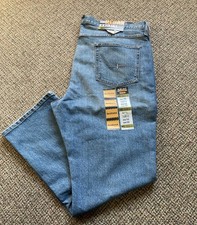 Ariat Rebar Straight Fit Straight Leg DuraStretch M5 Mens 44/32 Blue Jeans, NWT