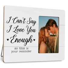 I Can't Say I Love You Enough Frame, Love Picture Frame Gifts for Couple, Pink
