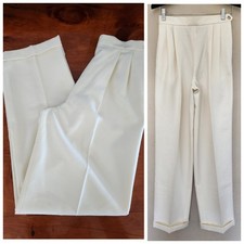 Ralph Lauren Vtg Dress Pants Slacks Trousers Wool Made In USA High Waist S 8 NWT
