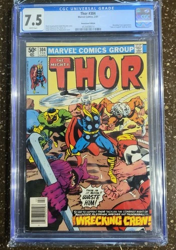 1981 Marvel Thor #304 CGC Graded 7.5 Very Fine-