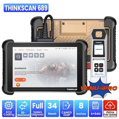 ThinkScan 689 KFZ OBD2 Auto Diagnosegerät Full System 34 Reset + VENU-i PRO 2026