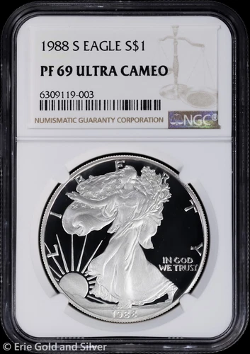 1988-S $1 Proof American Silver Eagle NGC PR 69 UC