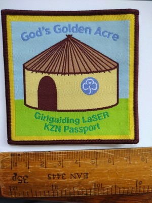 God's Golden Acre, Girlguiding LaSER KZN Reisepass, Stoffabzeichen Neu