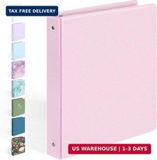 BinderX Extra Durable 3 Ring Binder, Round Rings 1 Inch Binder, Fits 175 Sheets