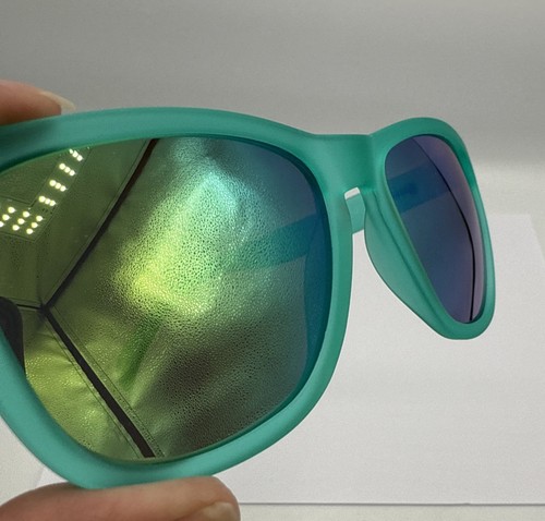 Goodr Sun Glasses No Slip OG Nessy’s Midnight Orgy 53-18-151 Teal Polarized - Picture 6 of 9
