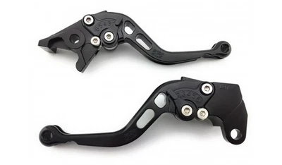 Paire Leviers Courts Noirs Pour KAWASAKI ZZR 1100 ZZR1100 ZZ-R ZXT10C 1990-1992 - Photo 1/4