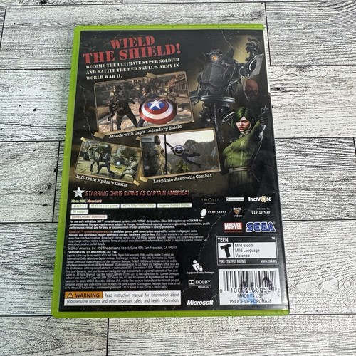 Captain America Super Soldier Xbox 360 Game With Manual *Read Description - Picture 3 of 5