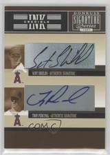 2005 Donruss Signature Series INKcredible Combos Scot Shields Troy Percival Auto
