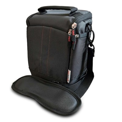 Navitech Black DSLR SLR Camera Bag For OM SYSTEM Olympus OM-D E-M1 Mark II Camer