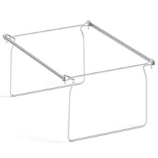 SUNEE Hanging File Folder Frame, Letter Size Files Holder Bars 17.5 Silver
