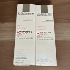 La Roche-Posay Redermic Retinol Eyes 0.5 FL OZ. 15ml 09/2027 New *2 Pack*