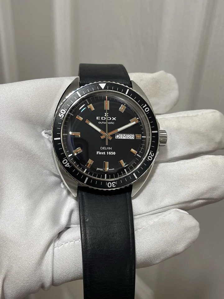 EDOX Delfin Fleet 1650 Auto ED88004 Edición Limitada 0/300 200m 43mm Hecho en Suiza Foto 2 de 4